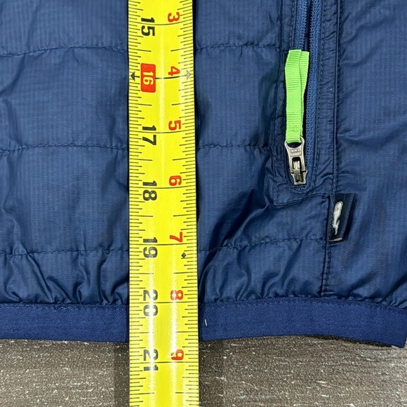 Vineyard Vines Boys Light Weight Vest Size M 12/14 EUC Navy Neon Green Accent - Picture 8 of 8